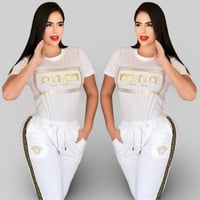 Image 4 of Golden Muse Luxe Tracksuit Set