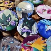 Image 1 of Shiny Paldea/Gen 9 Pinback Buttons