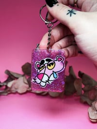 Keychain pink panther