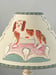 Image of "The Cecilia" - Hand Painted Fabric Shade for a Table Lamp