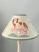 Image of "The Cecilia" - Hand Painted Fabric Shade for a Table Lamp