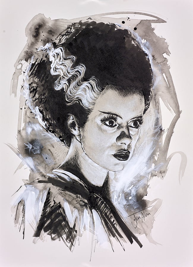 Original Drawing<BR>'Bride of Frankenstein'<BR><font color="#00827f">was: 495</font>
