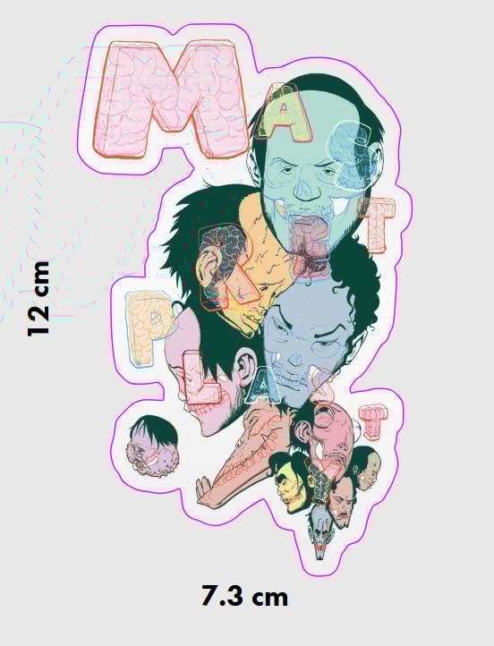 Masterplasty 10th Mirror Die Cut Sticker