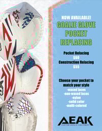 Image 1 of Custom Goalie Glove Pocket Relacing