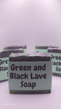Image 5 of Black green lava soap 
