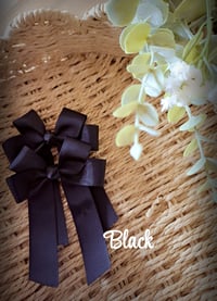 Image 2 of 4" Bows. Black, White, Greys