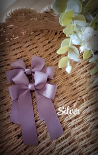 Image 3 of 4" Bows. Black, White, Greys
