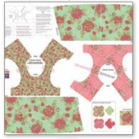 Image 4 of IVY MAE Baby Jumper Dress Panel by Studio T. Green for Riley Blake Designs