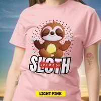 Image 5 of Yoga Sloth Vibes Ceramic Unisex Classic T-shirt