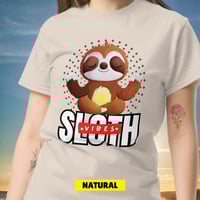 Image 6 of Yoga Sloth Vibes Ceramic Unisex Classic T-shirt