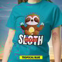 Image 11 of Yoga Sloth Vibes Ceramic Unisex Classic T-shirt