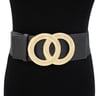OO COLOR METAL  BUCKLE ELASTIC BELT