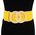 OO COLOR METAL  BUCKLE ELASTIC BELT