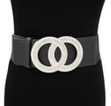 OO COLOR METAL  BUCKLE ELASTIC BELT