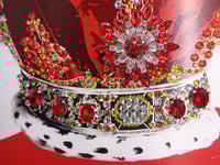 Image 8 of Prestige A3 Jewelled Red and Yellow Crown in 3D box frame