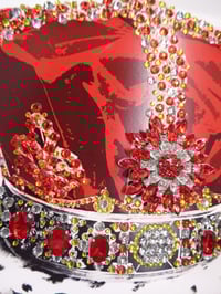Image 7 of Prestige A3 Jewelled Red and Yellow Crown in 3D box frame