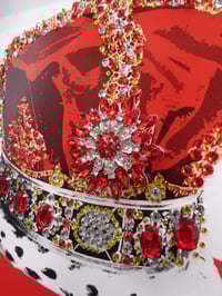 Image 11 of Prestige A3 Jewelled Red and Yellow Crown in 3D box frame