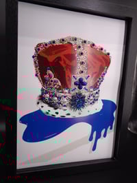 Image 4 of Prestige A3 Blue Jewel and Lapis Crown in 3D box frame
