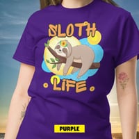 Image 9 of Living The Sloth Life Unisex Shirt