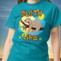 Image 1 of Living The Sloth Life Unisex Shirt