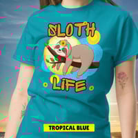 Image 15 of Living The Sloth Life Unisex Shirt