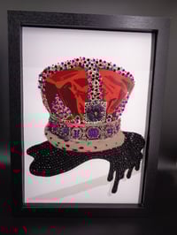 Image 1 of A3 Navy Peony rhinestone chocolate crown