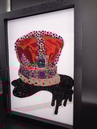 Image 3 of A3 Navy Peony rhinestone chocolate crown