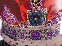 Image 16 of A3 Navy Peony rhinestone chocolate crown