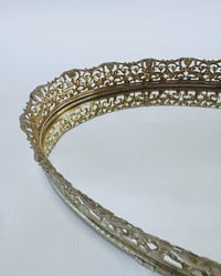 Image 2 of Vintage Filigree Mirror Tray