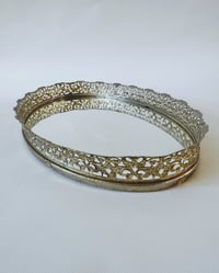 Image 3 of Vintage Filigree Mirror Tray