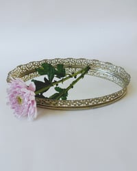 Image 1 of Vintage Filigree Mirror Tray