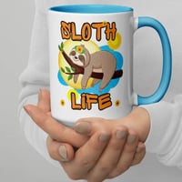 Image 2 of Living The Sloth Life Coffee Cup