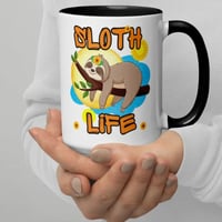 Image 4 of Living The Sloth Life Coffee Cup
