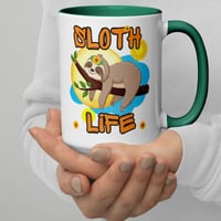 Image 1 of Living The Sloth Life Coffee Cup