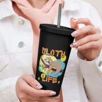 Image 2 of Living The Sloth Life Insulated Tumbler