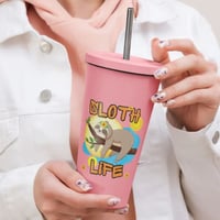 Image 4 of Living The Sloth Life Insulated Tumbler