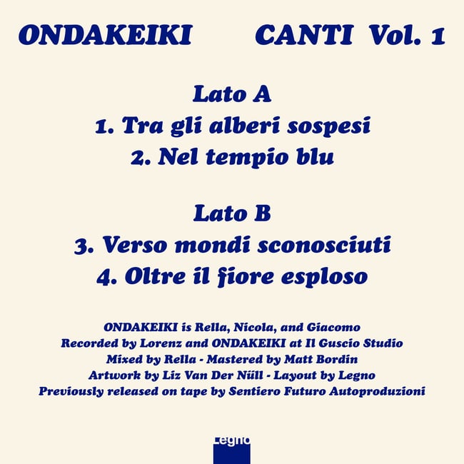 ONDAKEIKI: Canti Vol. 1 LP