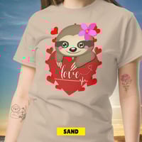 Image 10 of Heart Sloth Girl Unisex Shirt