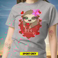 Image 12 of Heart Sloth Girl Unisex Shirt