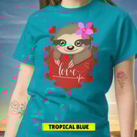 Image 13 of Heart Sloth Girl Unisex Shirt