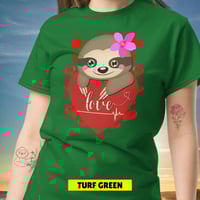 Image 14 of Heart Sloth Girl Unisex Shirt