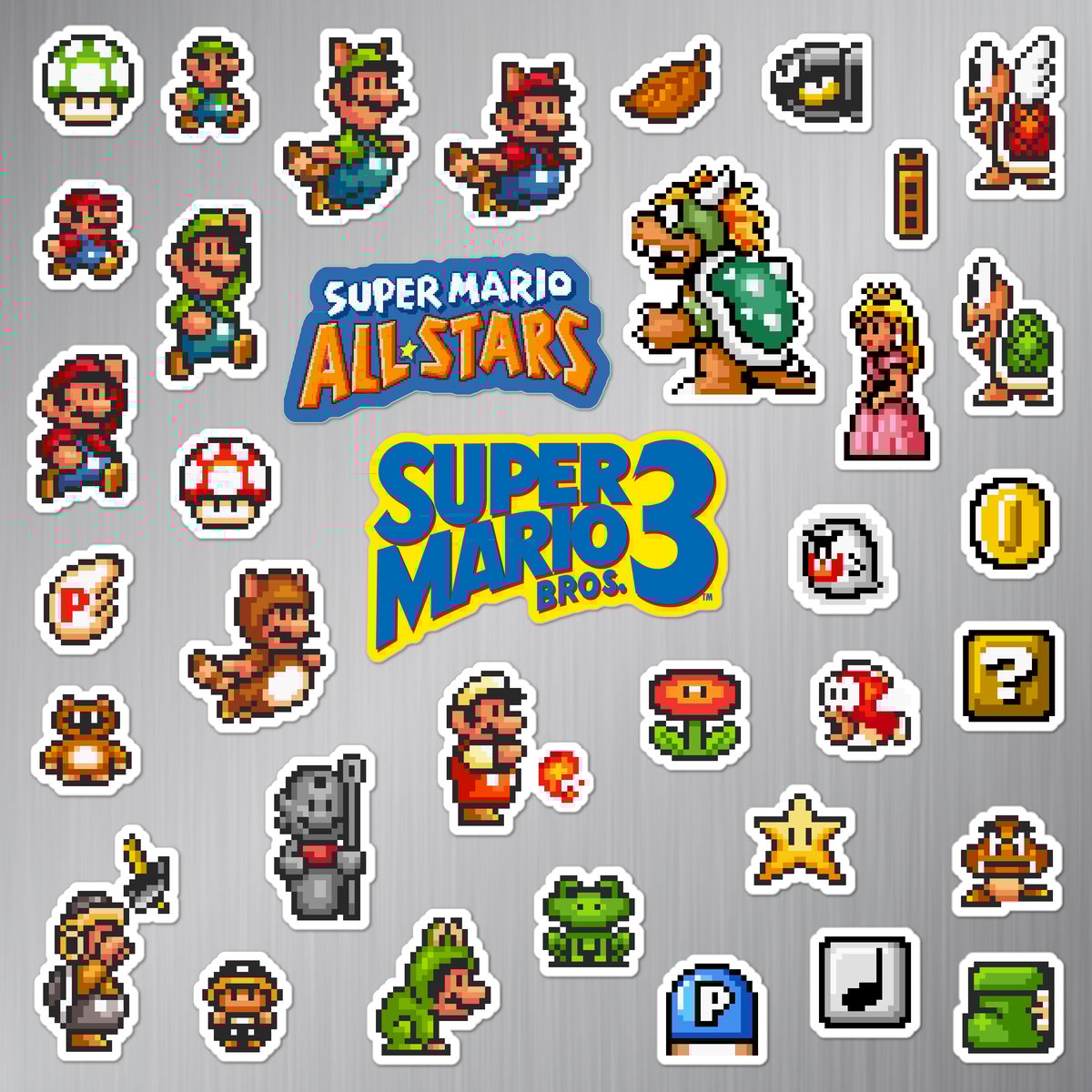 Pixel Art Nintendo Mario All Stars Pixel Art Super Mario 3e Bit