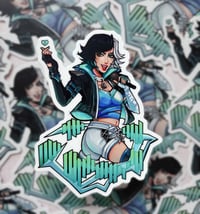 Snowy Moon | Vinyl Sticker