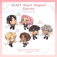Image 2 of ALNST Heart Magnet Charms