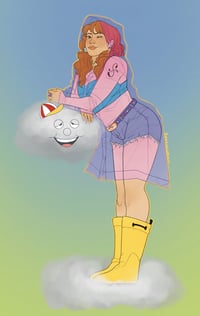Image 2 of Nami Raincoat Art Print