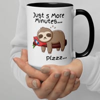 Image 1 of Just 5 More Minutes Sloth Coffee Cup