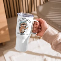 Image 1 of No Talkie Before Coffee Sloth Travel Mug