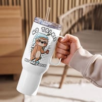 Image 3 of No Talkie Before Coffee Sloth Travel Mug