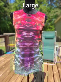 Image 2 of Rainbow Storm Muscle Tanks