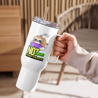 Image 1 of Not Today Maybe Tomorrow Sloth Travel Mug